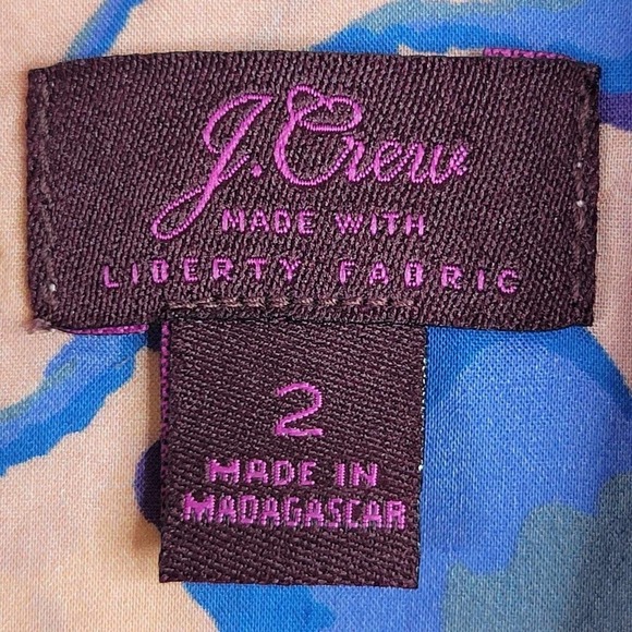 J. Crew x Liberty London Pavilion Print Floral Shirt - Size 2 - 100% Cotton - Picture 6 of 10